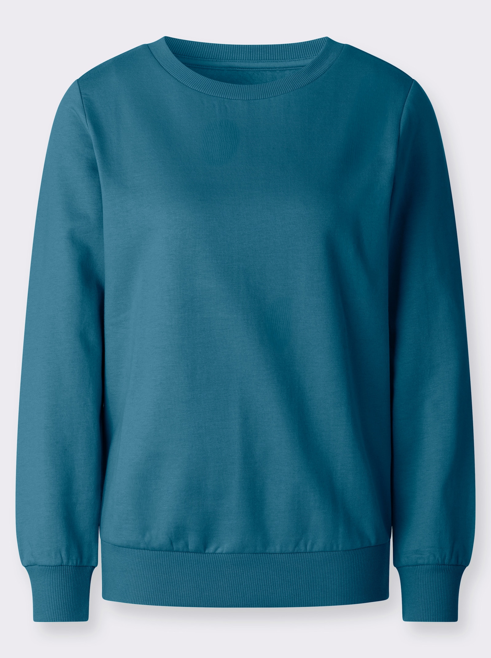 Sweatshirt mit Ripp-Abschlüssen - topas