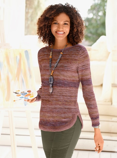 Strickpullover - terra-feige-meliert