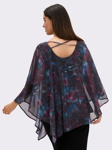 sheego Tuniek - diepblauw bedrukt