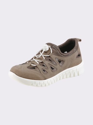 Naturläufer Slipper mit Polsterung - taupe