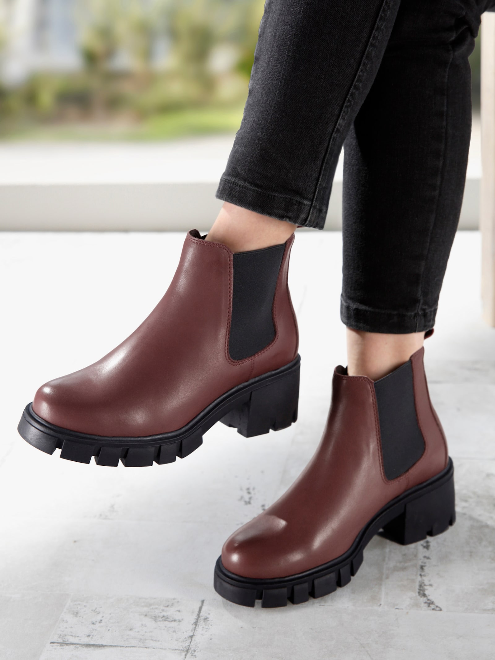 heine Stiefelette - bordeaux