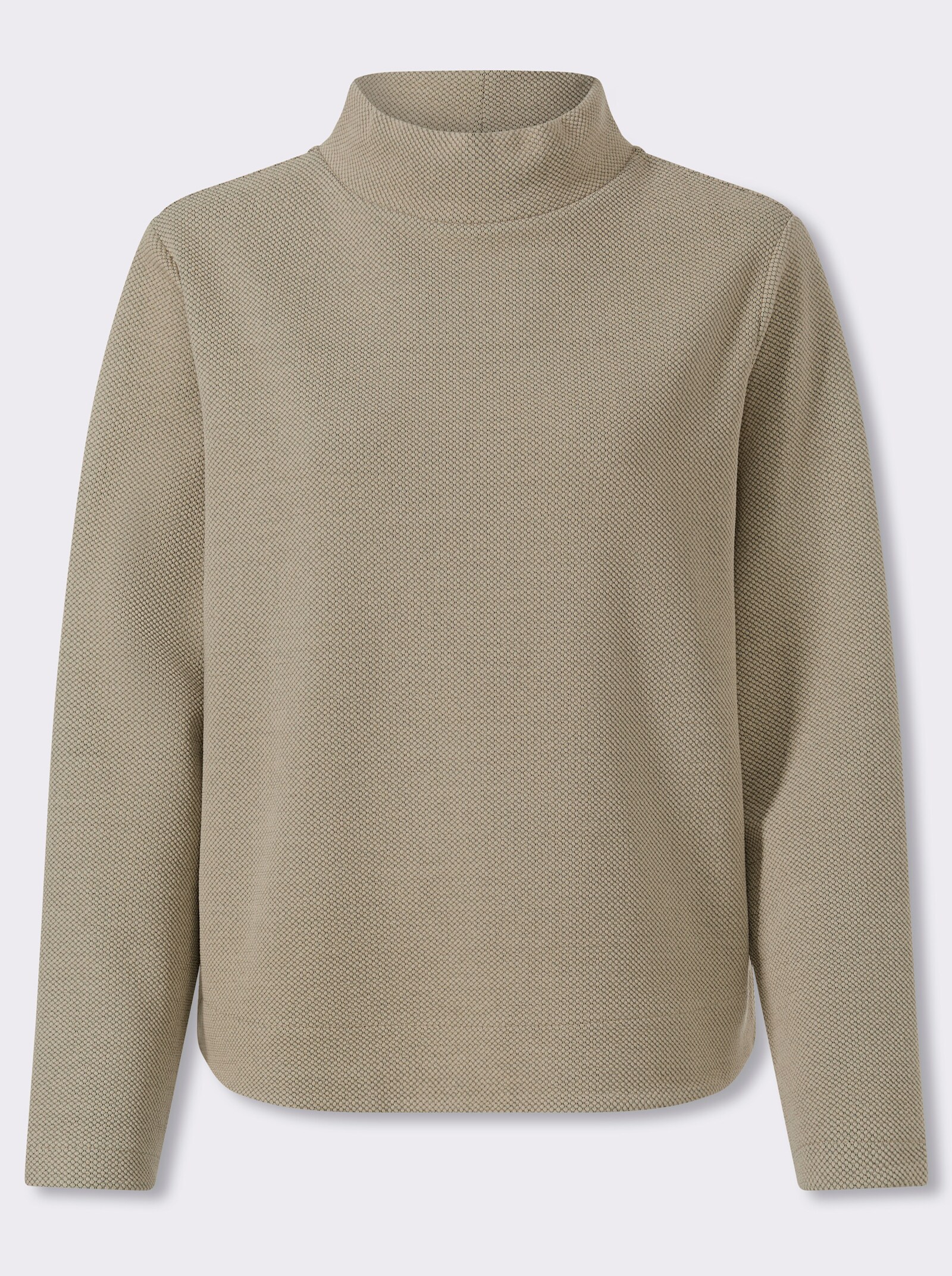 heine Sweatshirt in Melange-Optik - sand