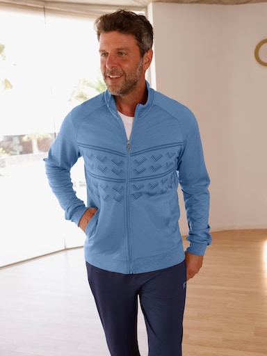 Catamaran Sports Sweatjacke mit Bündchenabschluss - mittelblau-meliert