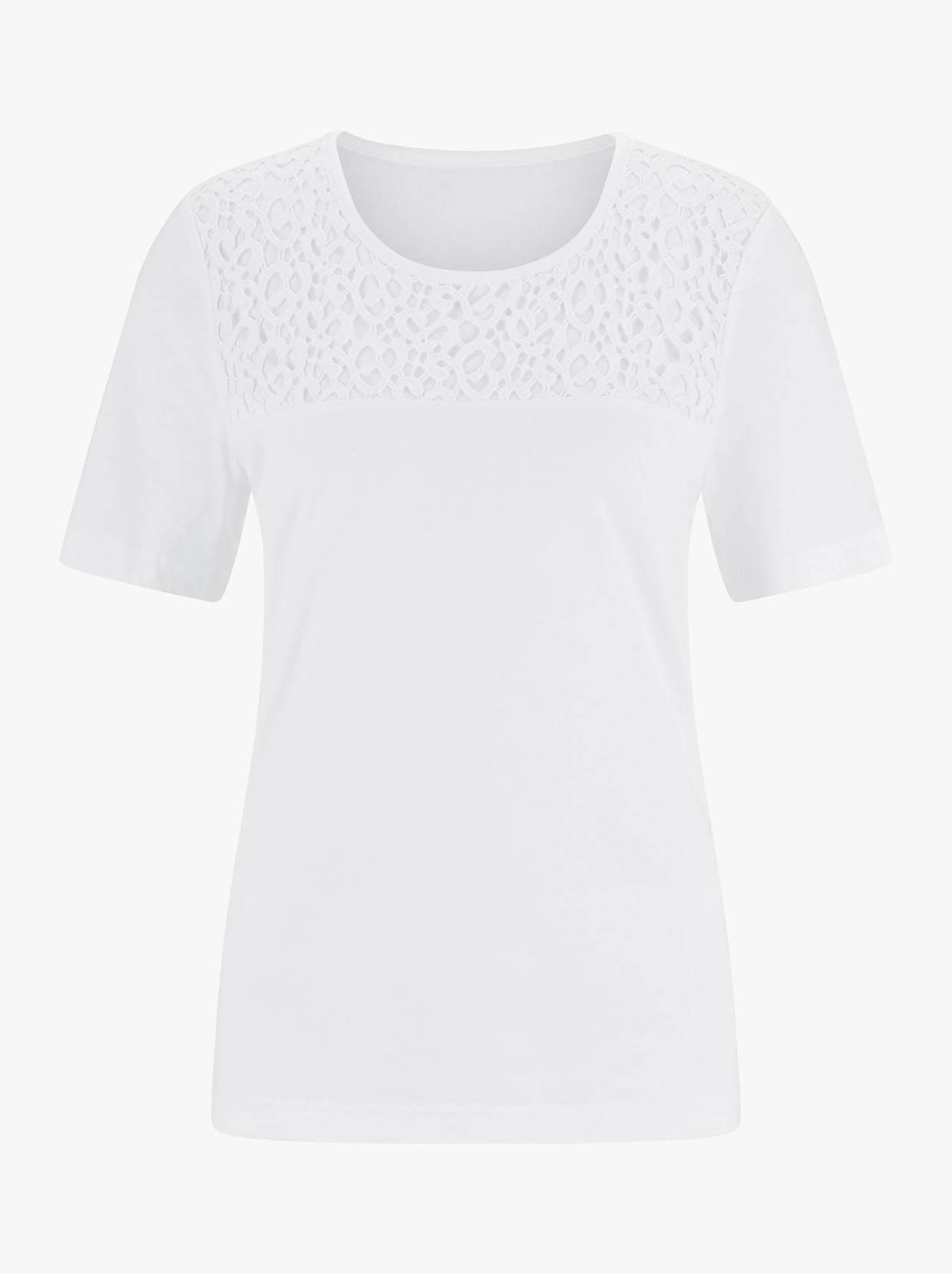 Krajkové tričko - bílá