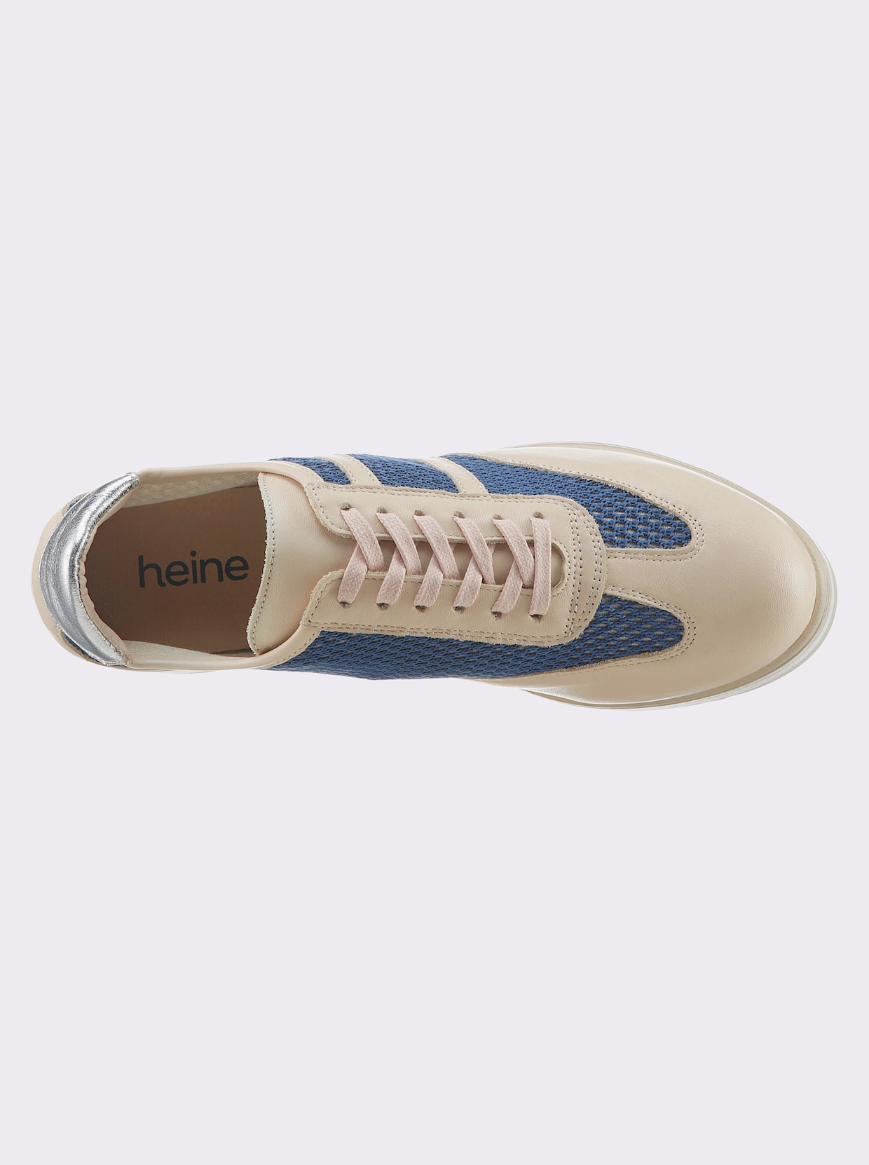 heine Schnürer - beige-blau