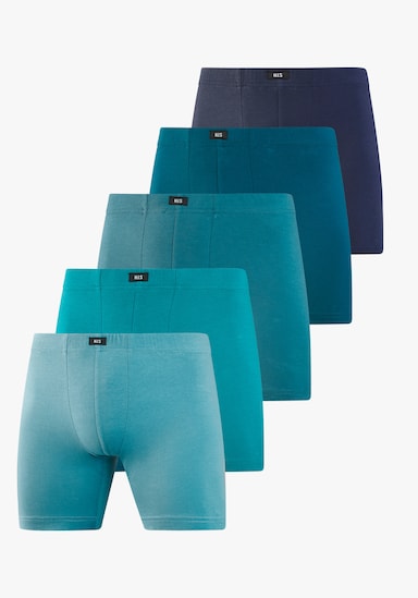 H.I.S Langer Boxer - blau, hellblau, navy, petrol, dunkelpetrol