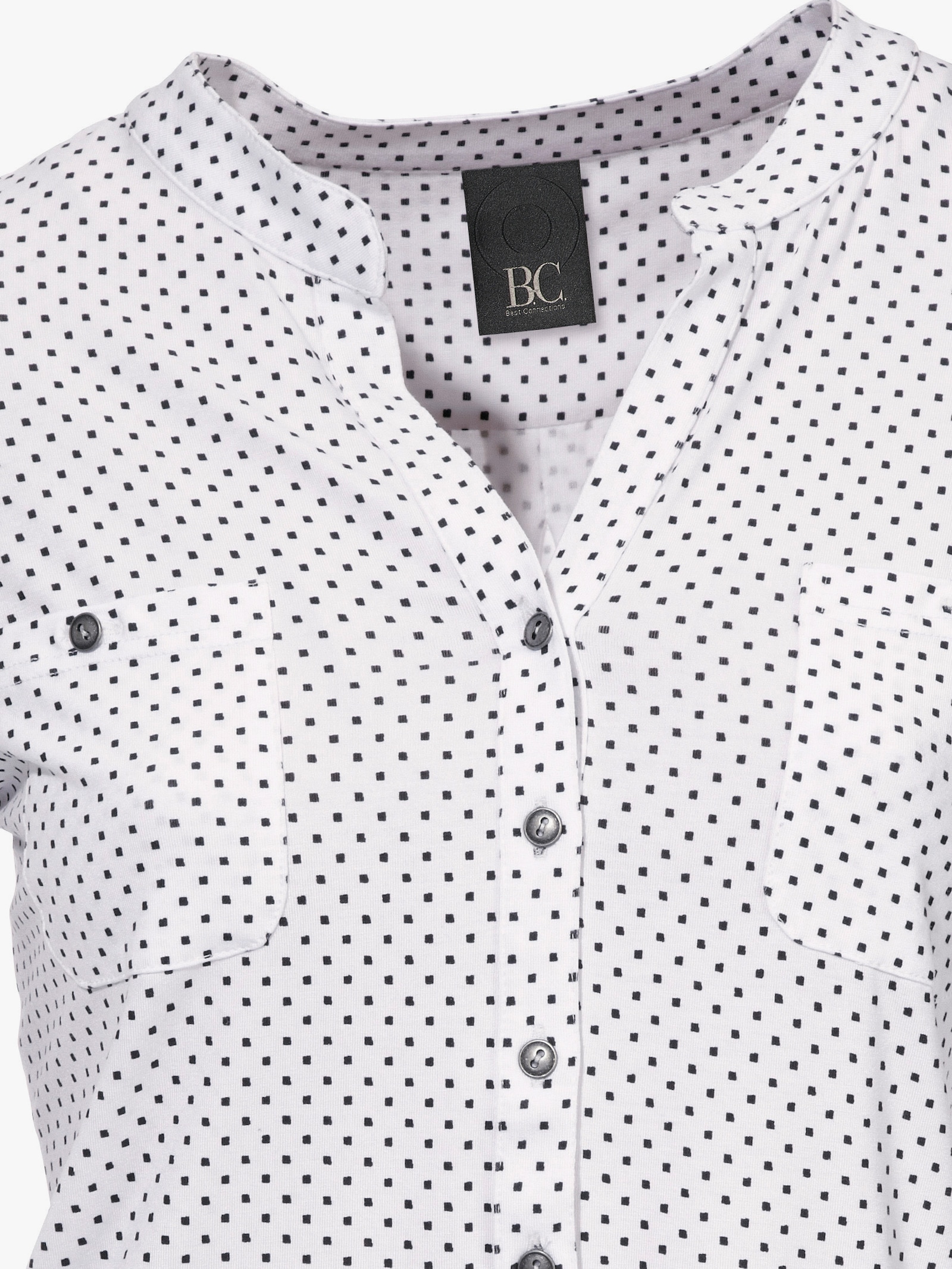 heine Blusenshirt mit Brusttaschen - weiß