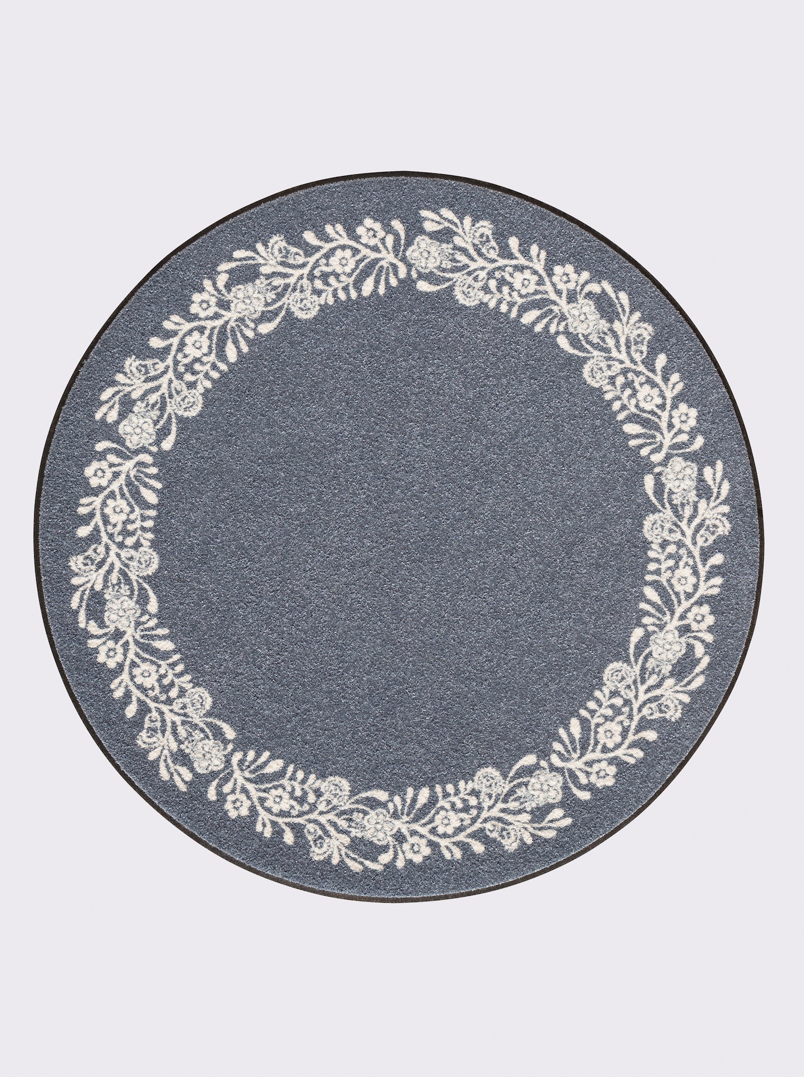 Salonloewe Fußmatte - blau-ecru