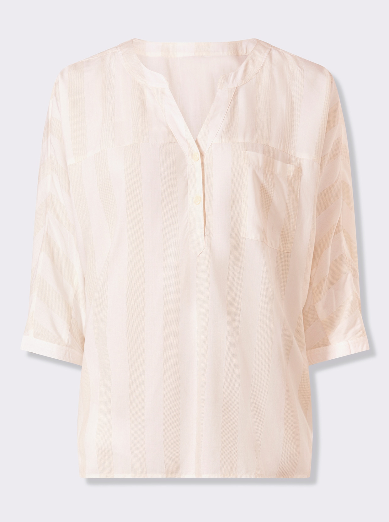 heine Gestreifte Bluse - ecru-sand-gestreift
