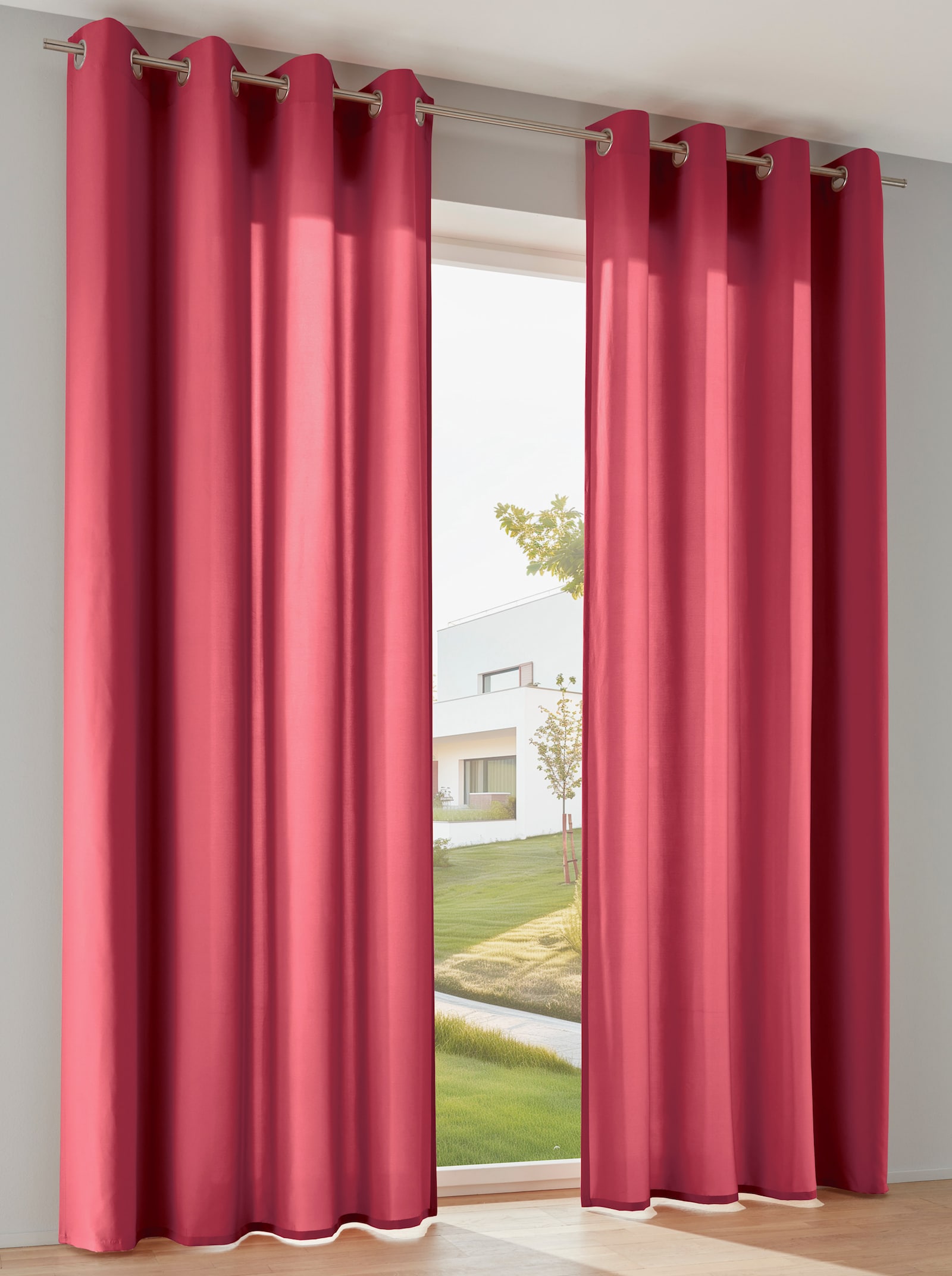 heine home Dekoschal in Microfaser-Qualität - rot