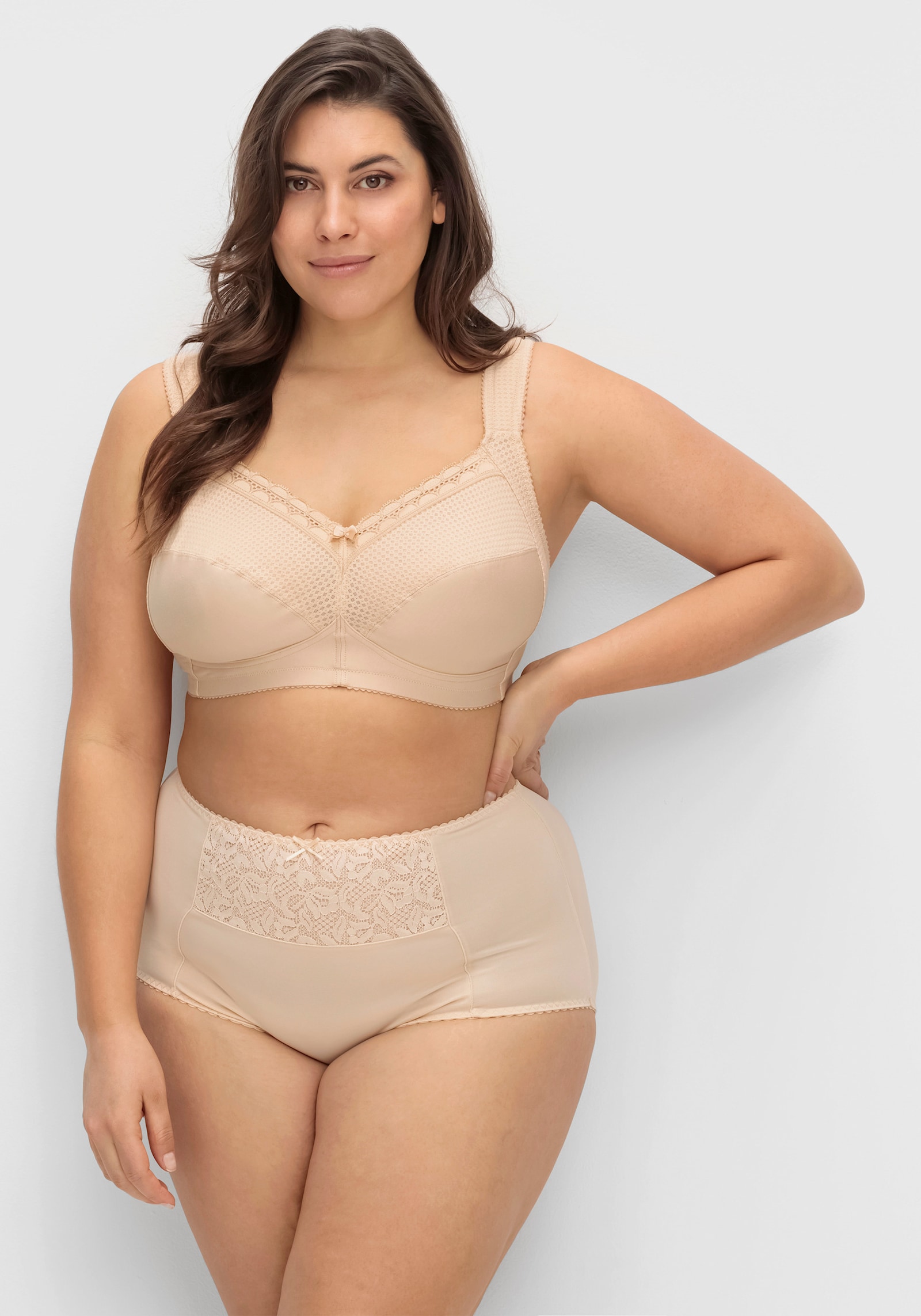 Miss Mary Entlastungs-BH ohne Bügel mit Komfortträgern - elfenbein