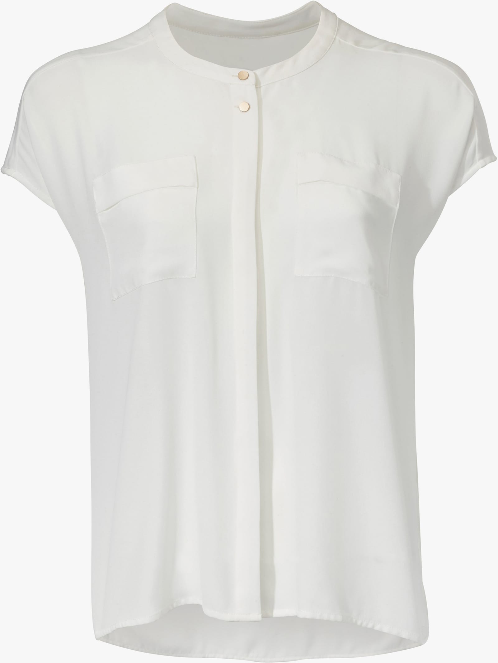 heine Kurzarm-Bluse in Oversize-Passform - ecru