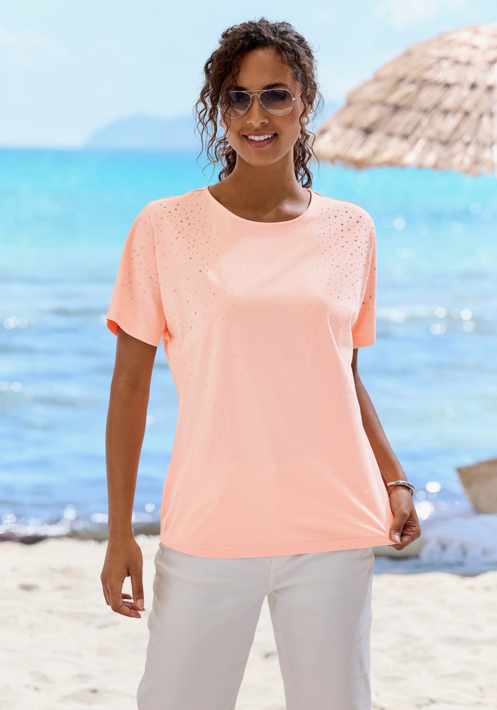LASCANA T-Shirt - peach