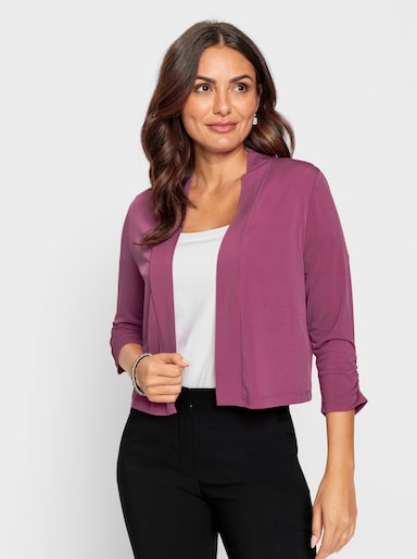 Shirtjacke in kurzer Bolero-Form - erika