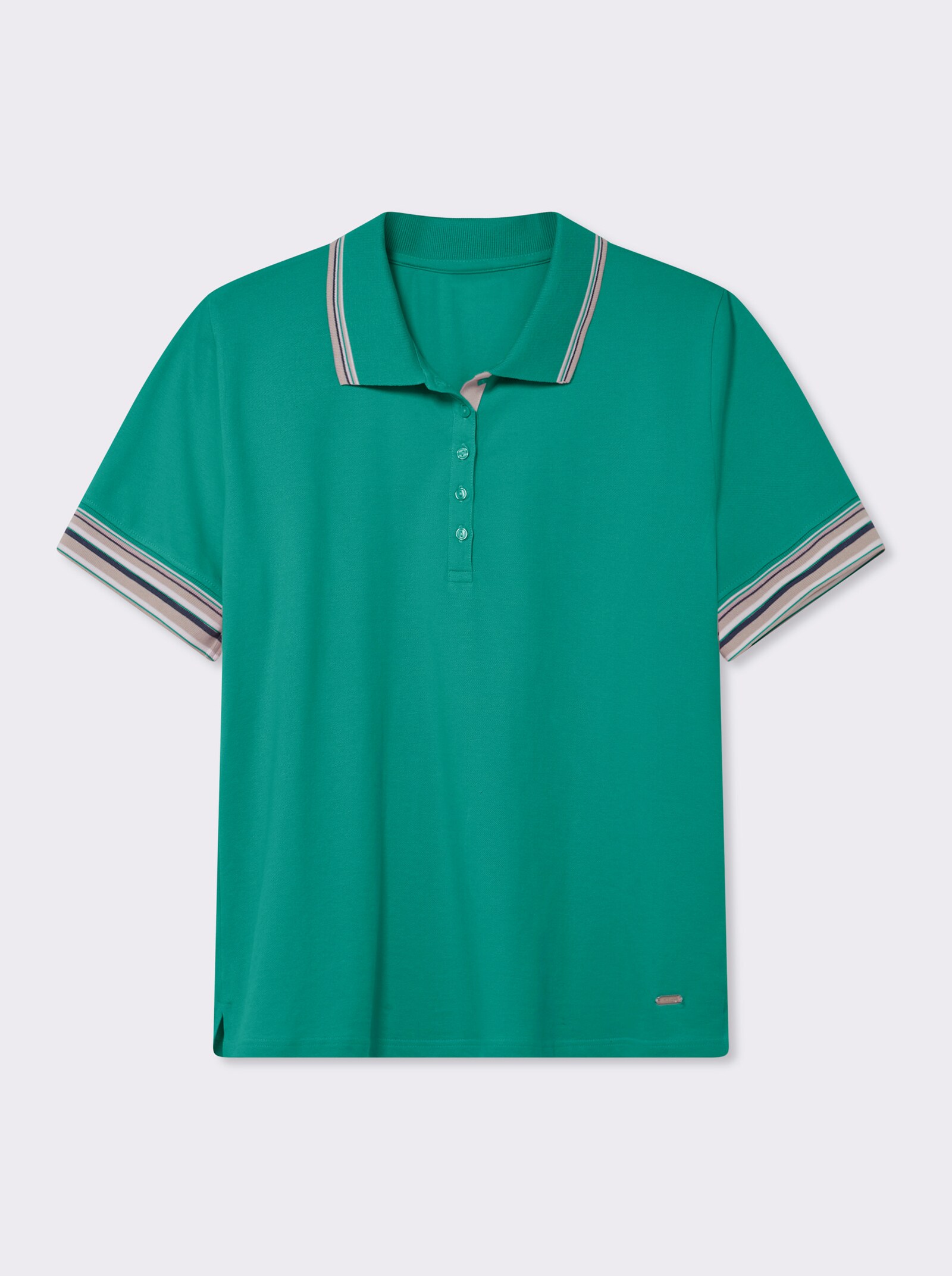 Poloshirt in Pikee-Qualität - smaragd