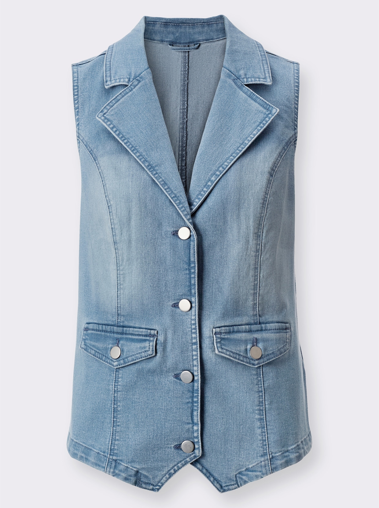 Jeansgilet - blue-bleached