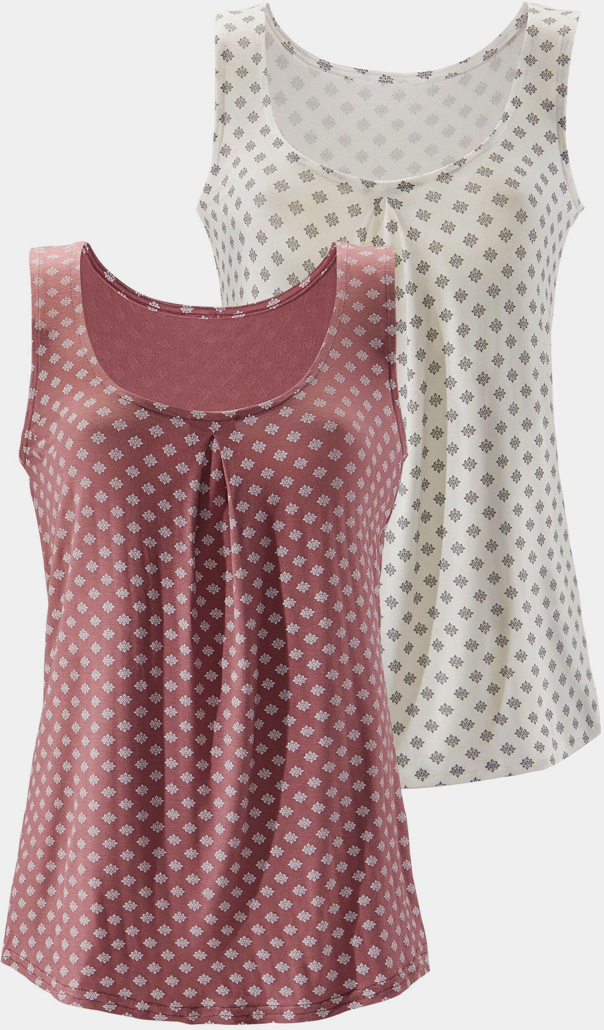 LASCANA Tanktop - beere, creme