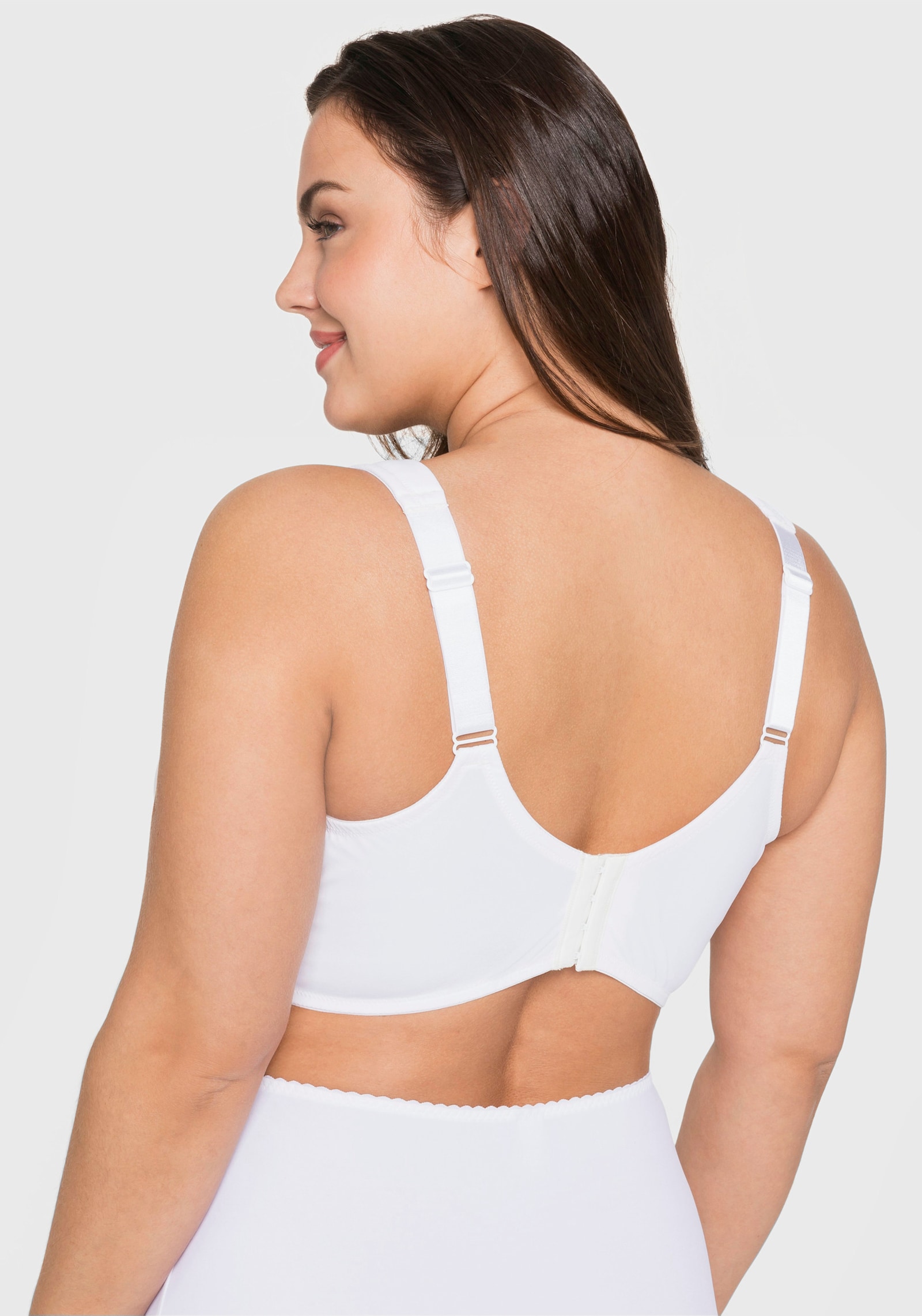 sheego Bügel-BH mit nahtlosen Cups - weiss