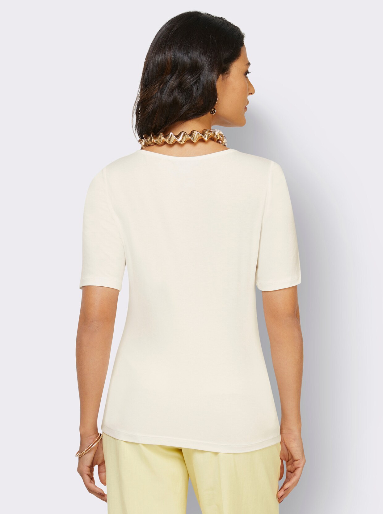 Shirt met korte mouwen - ecru