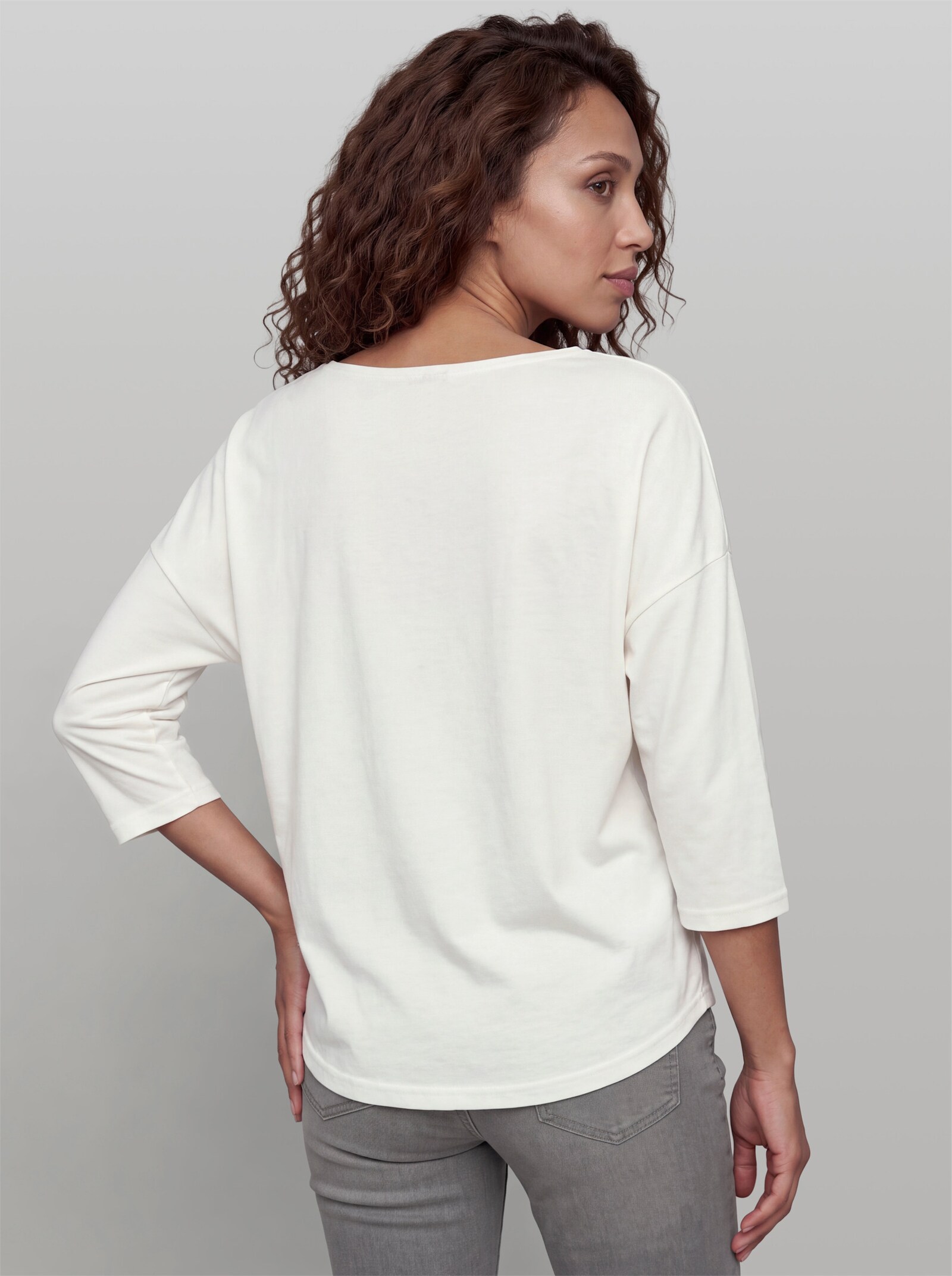 heine 3/4-Arm-Shirt mit Leinen - ecru