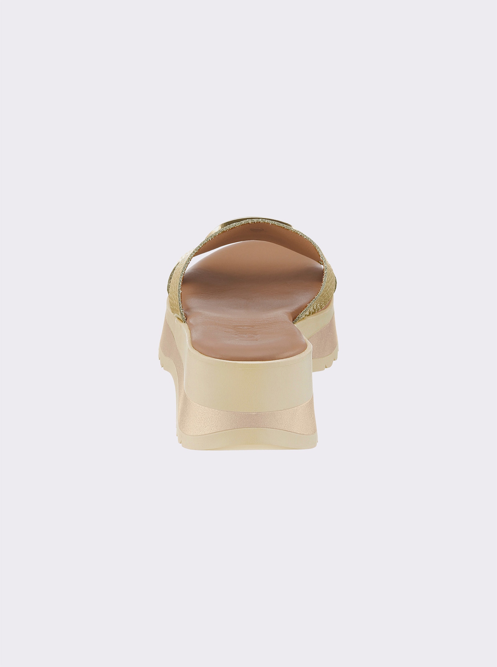 heine Pantolette - beige-goldfarben