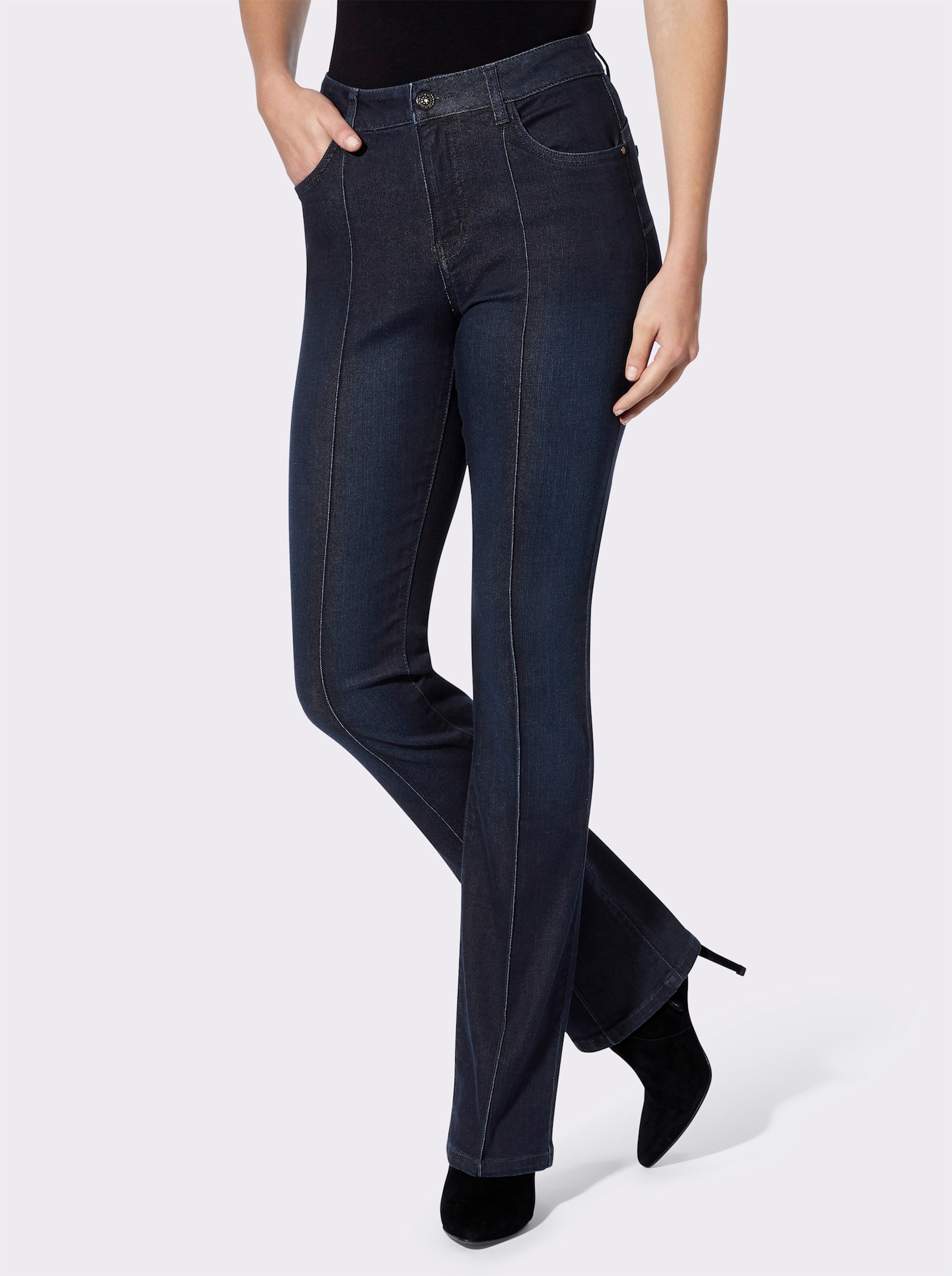heine Jean bootcut push-up - bleu foncé