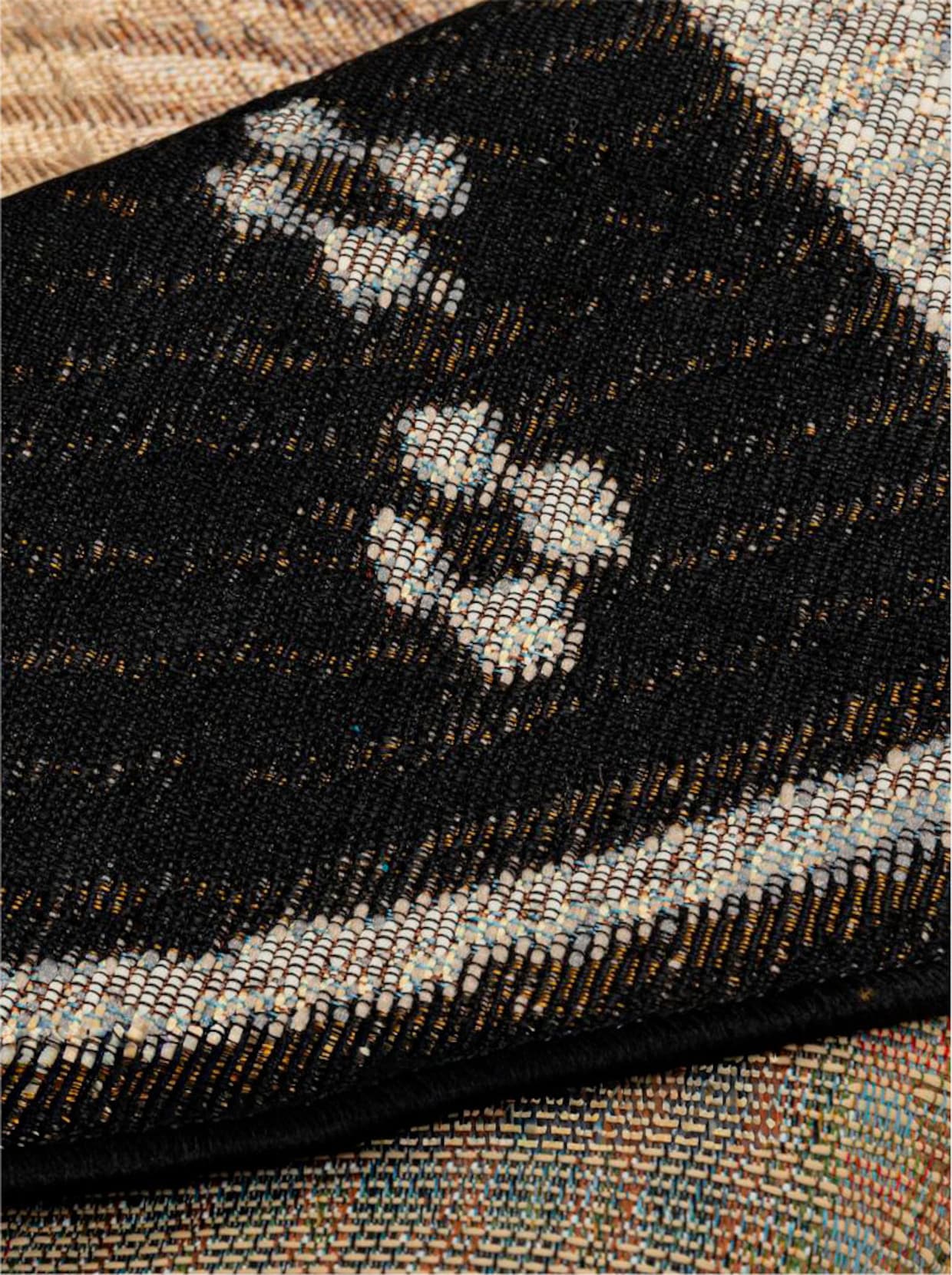 Theko Teppich - beige-gemustert