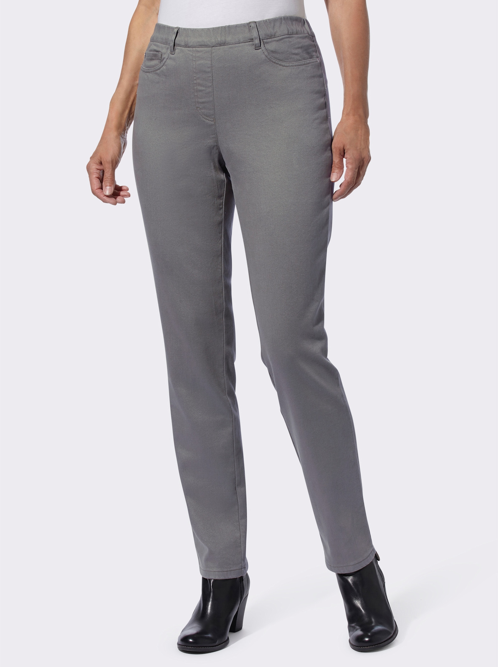 Jeans in Twill-Qualität - anthrazit