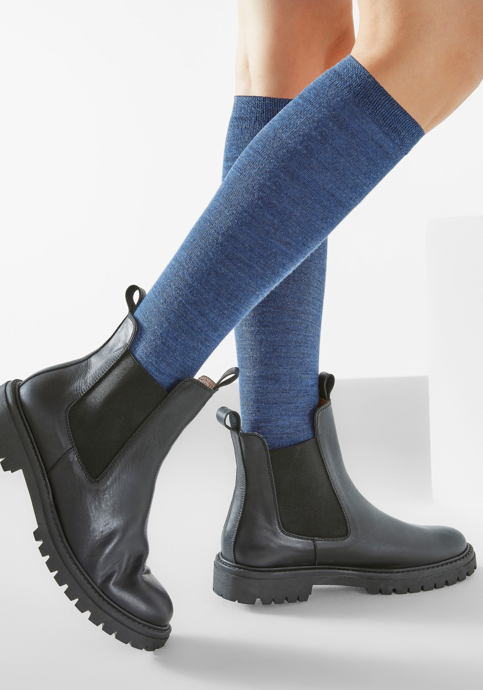 Bench. Kniestrümpfe - 2x marine, 1x jeans