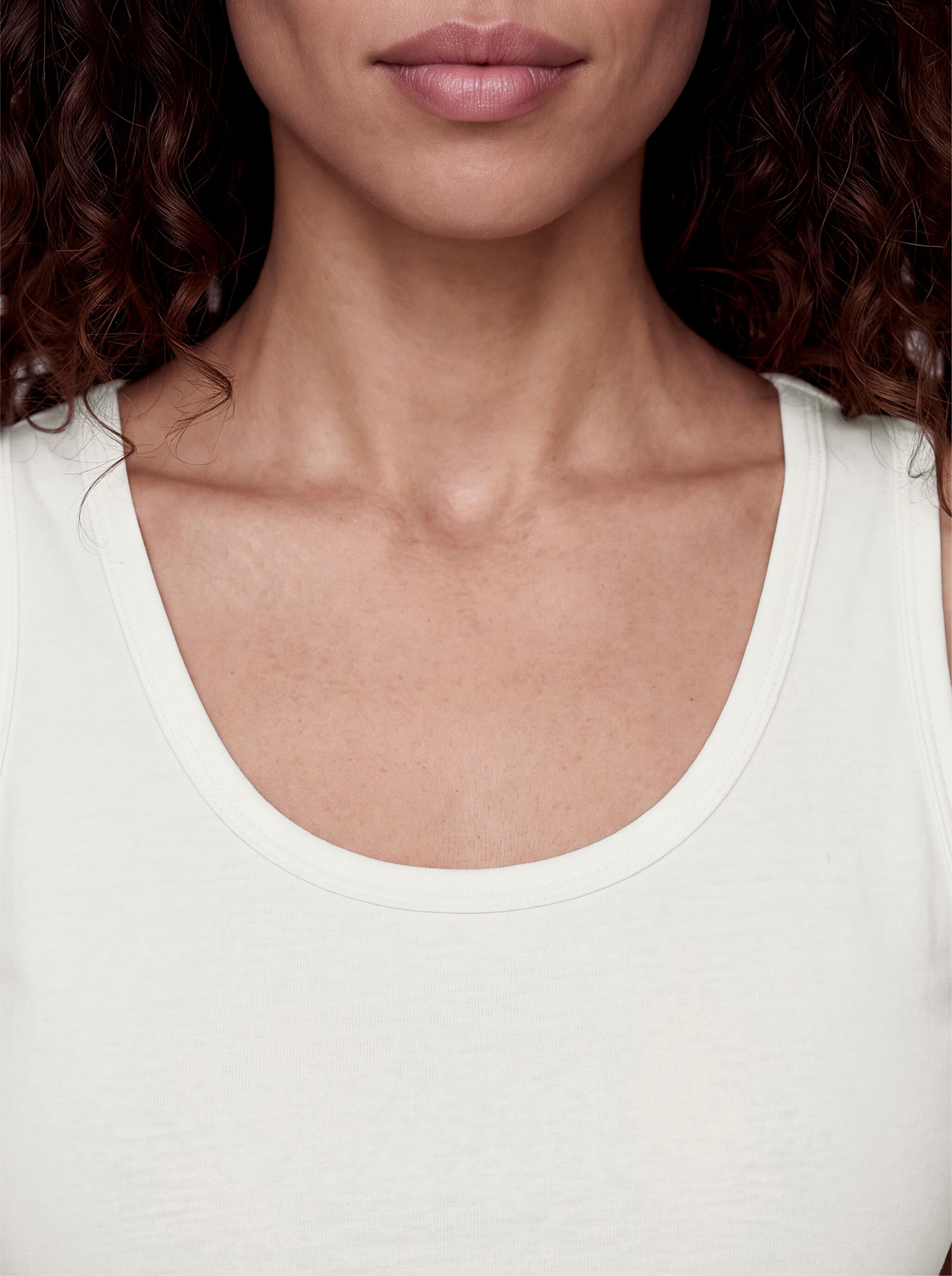 heine Shirttop mit Leinen - ecru
