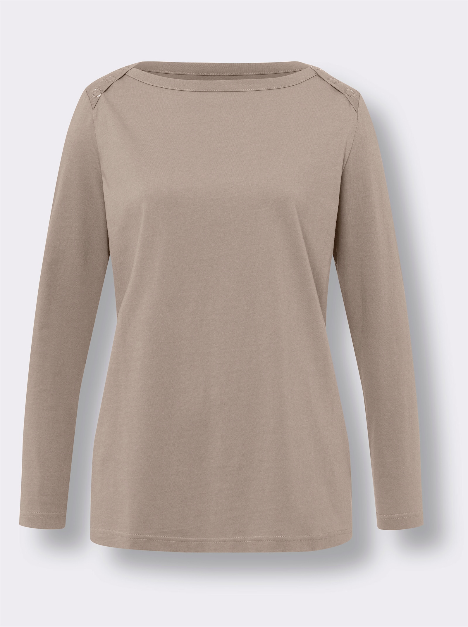 Shirt met lange mouwen en oogjes - sesam
