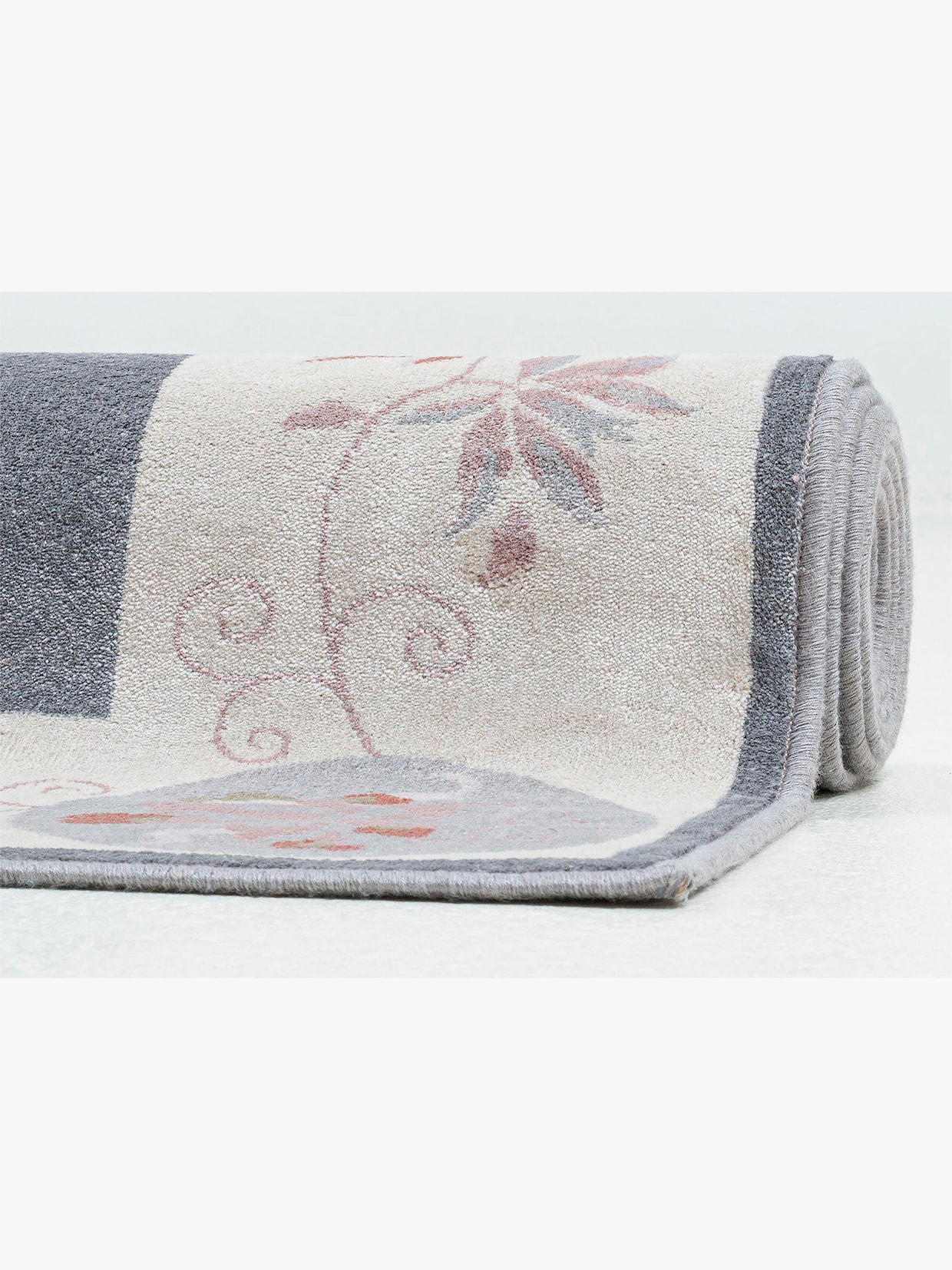 Theko Teppich - grau