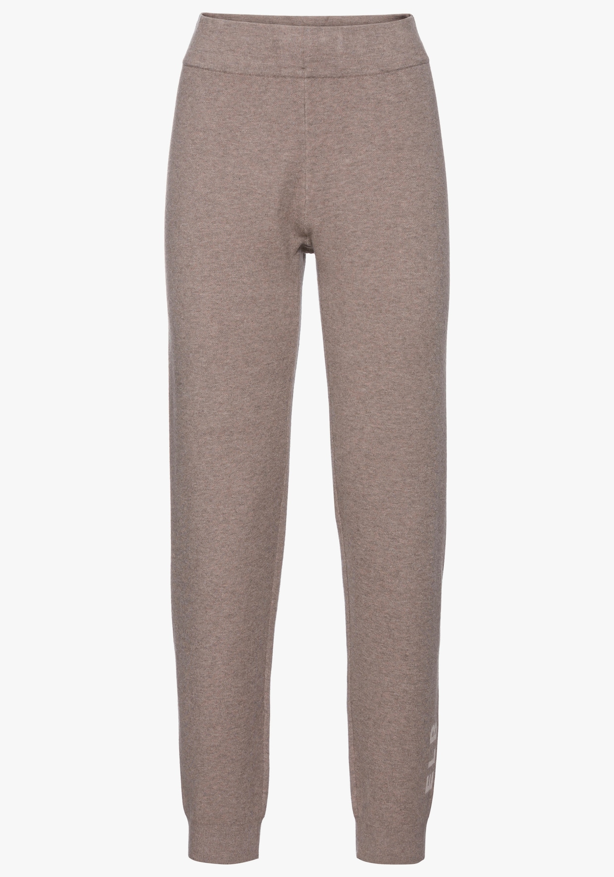 Elbsand Pantalon en tricot - taupe