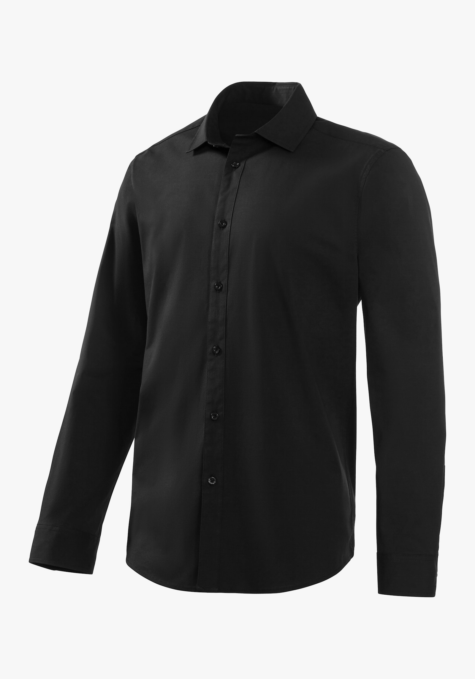 John Devin Langarmhemd - schwarz