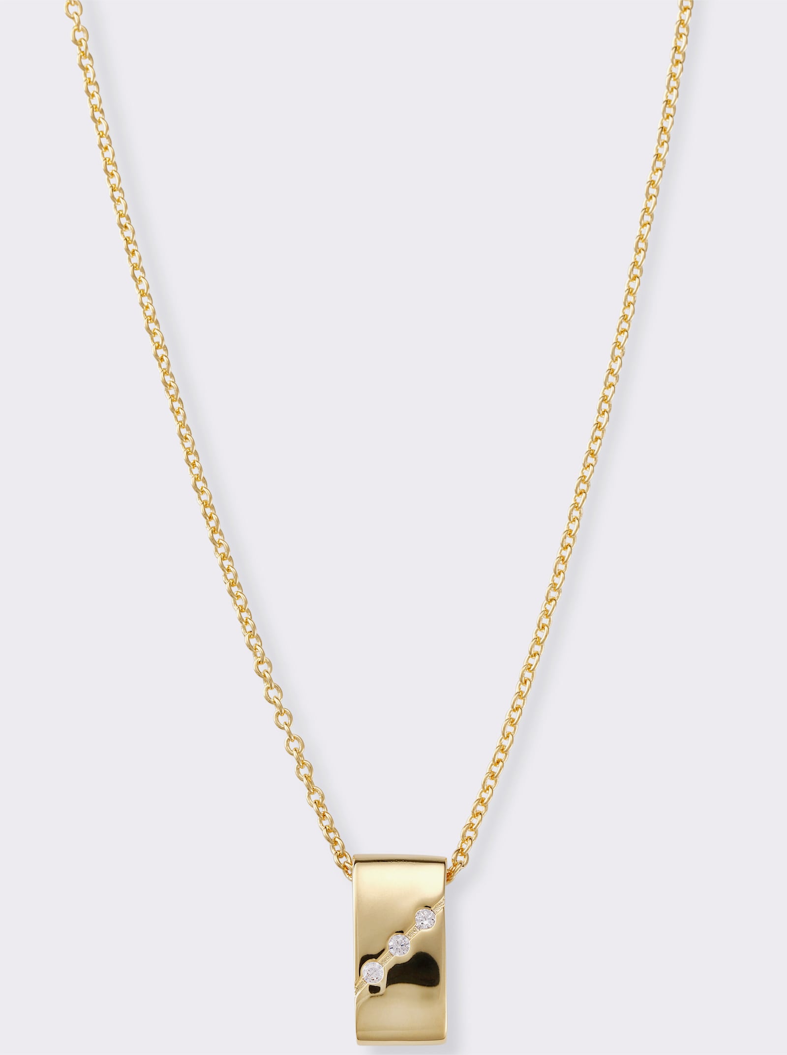 Anhänger mit Kette - silberfarben