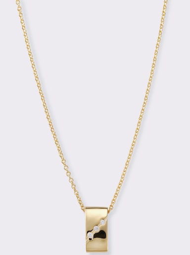 Anhänger mit Kette - silberfarben