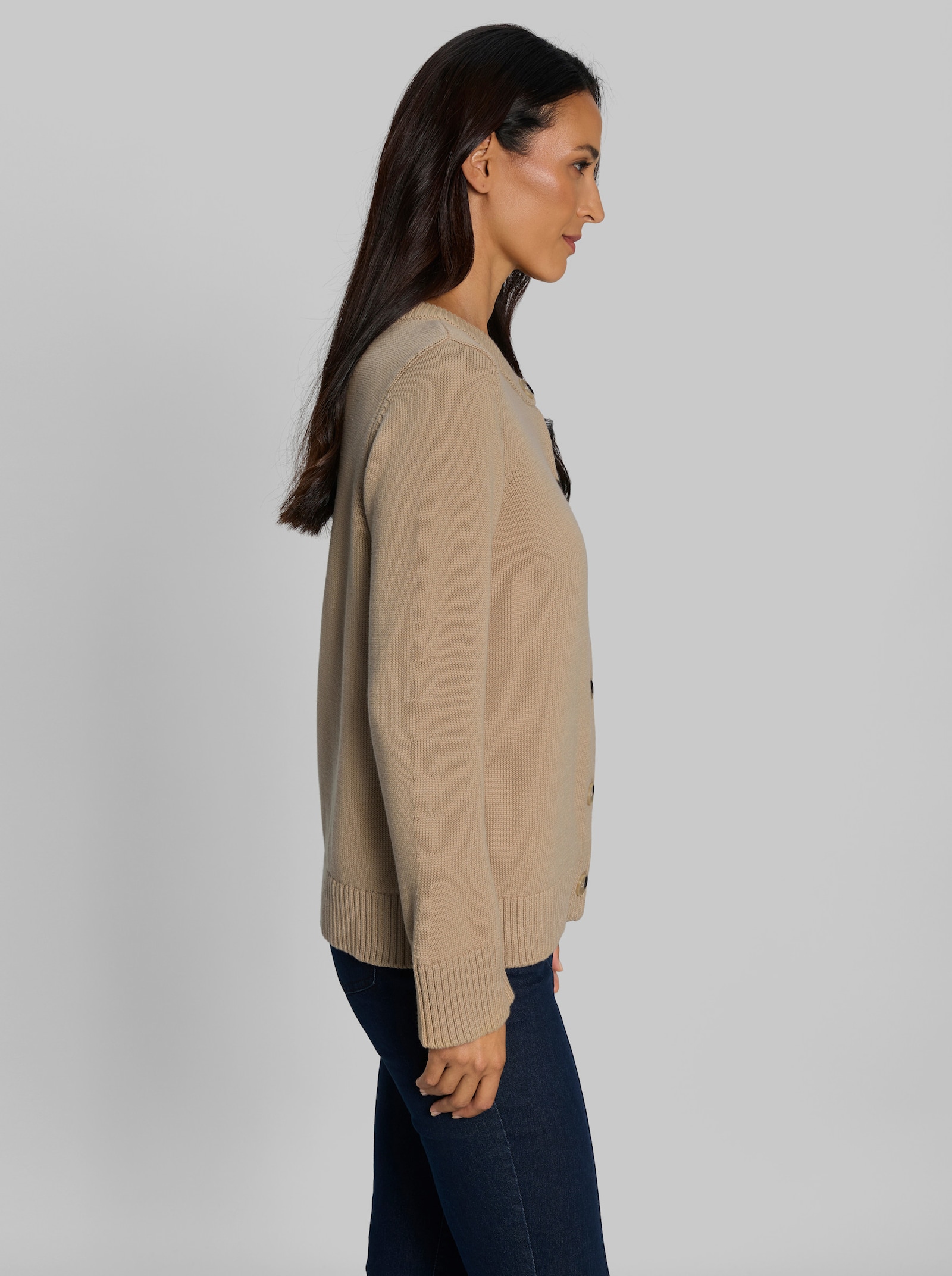 heine Strickjacke in Kurzform - beige