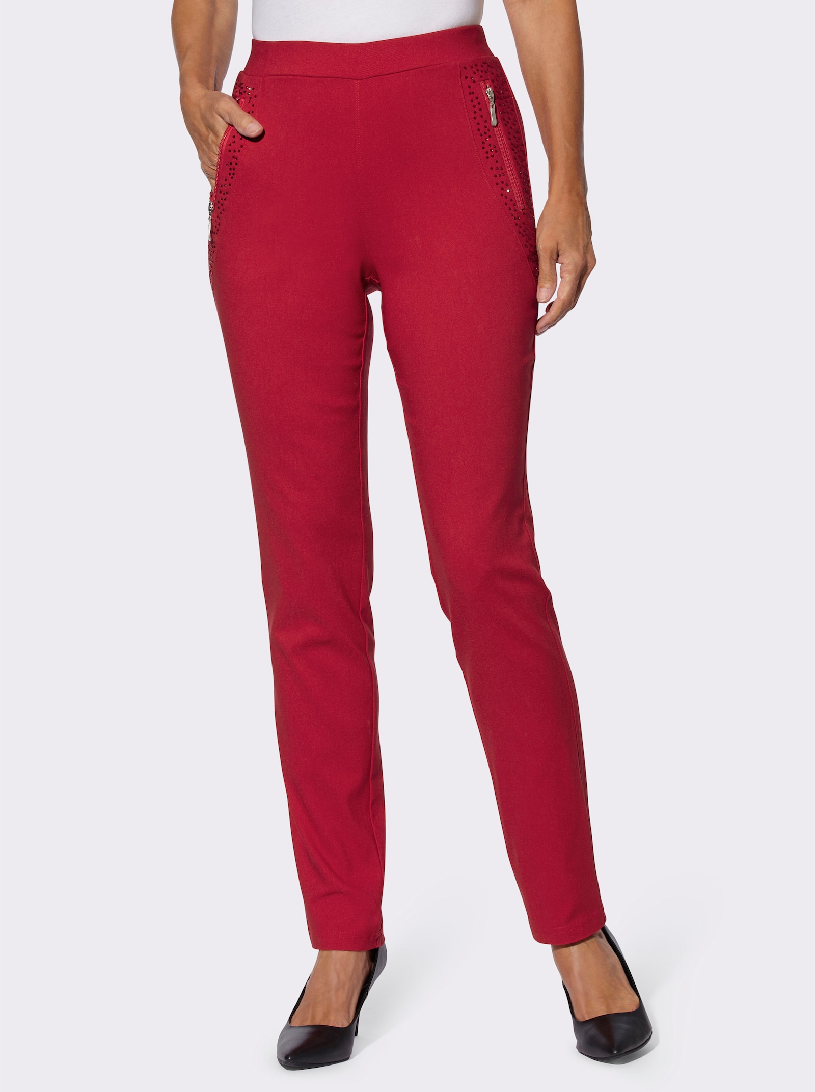 Bengalinhose mit Shaping-Effekt - rot