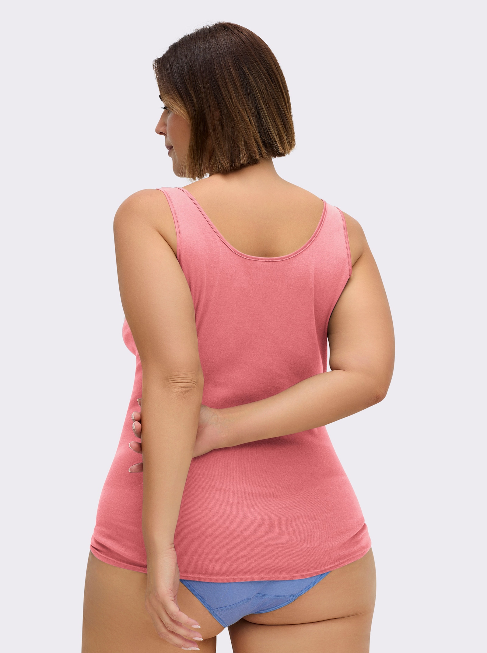 Nina von C. Achselhemd im Doppelpack - flamingo