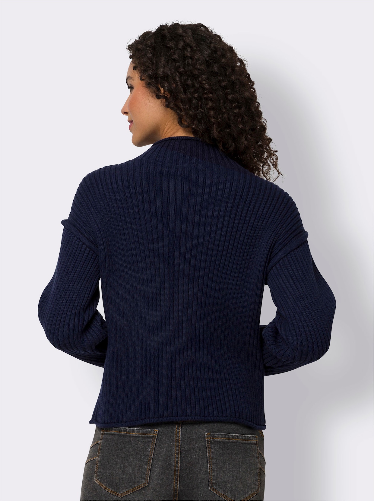 heine Stehkragenpullover - marine