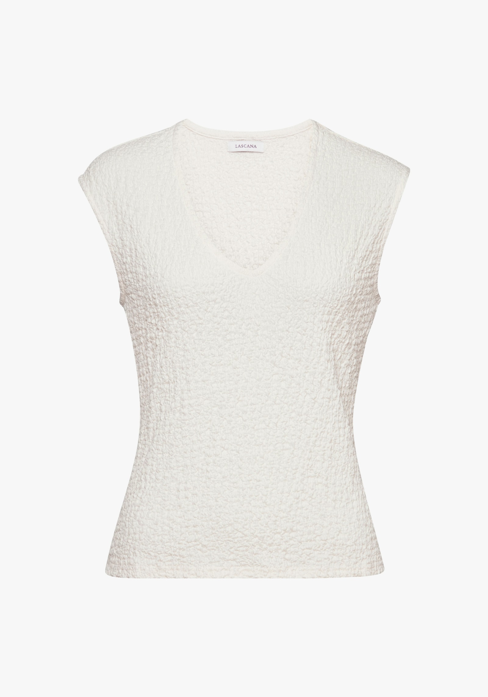 LASCANA Kurzarmshirt - creme