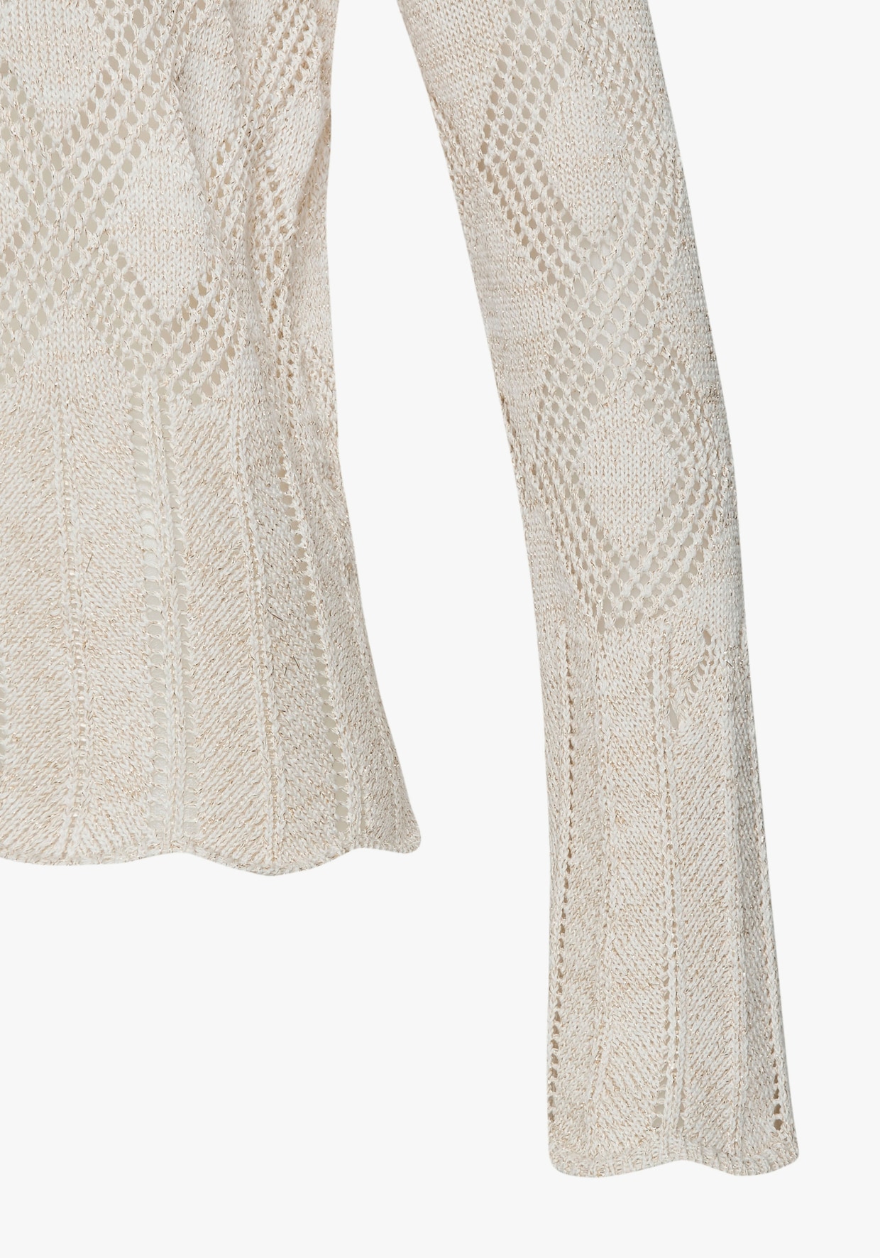 LASCANA Ajourpullover - goudkleur