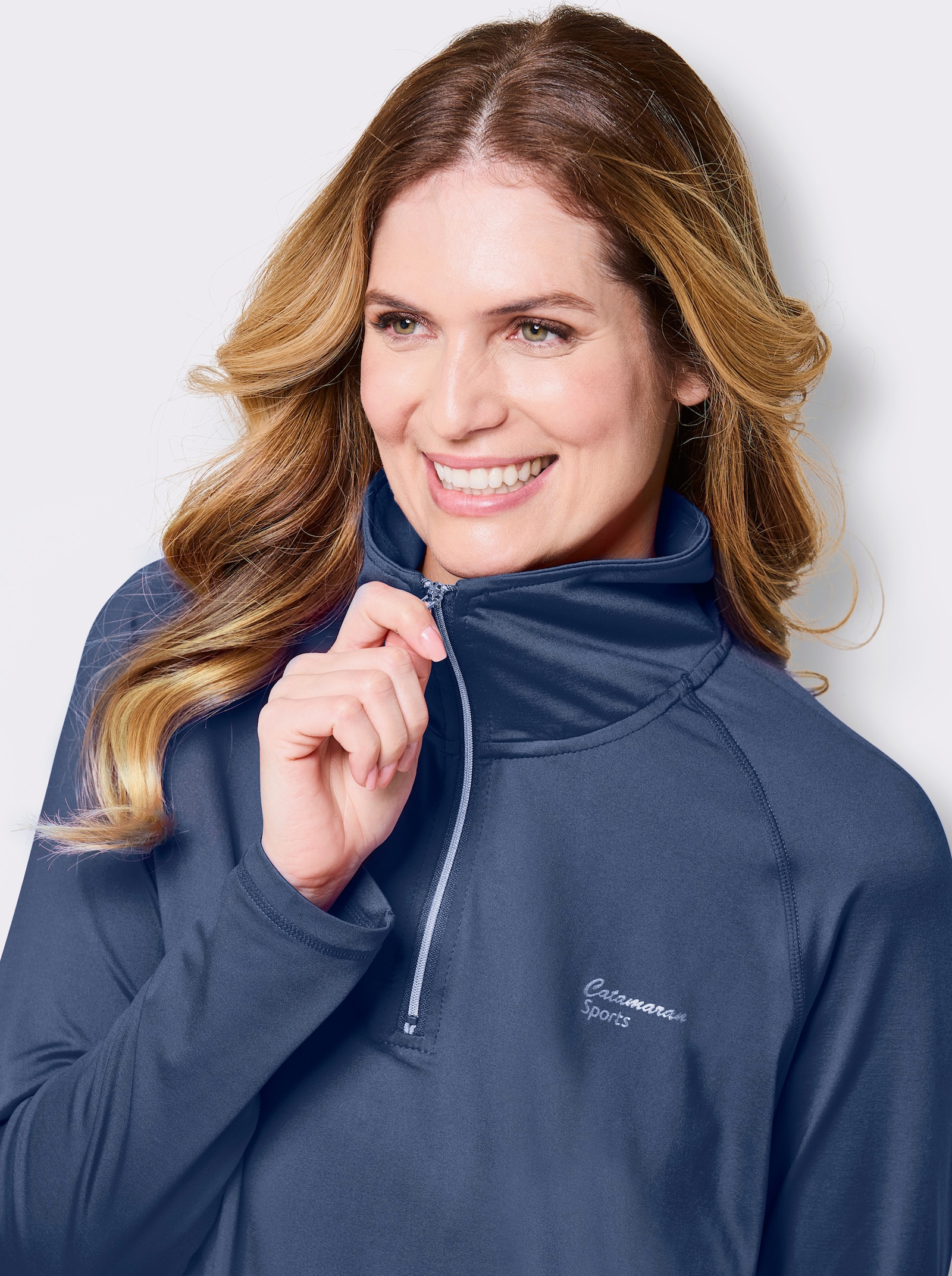 Catamaran Sports Funktionsshirt , atmungsaktiv und schnell trocknend - jeansblau