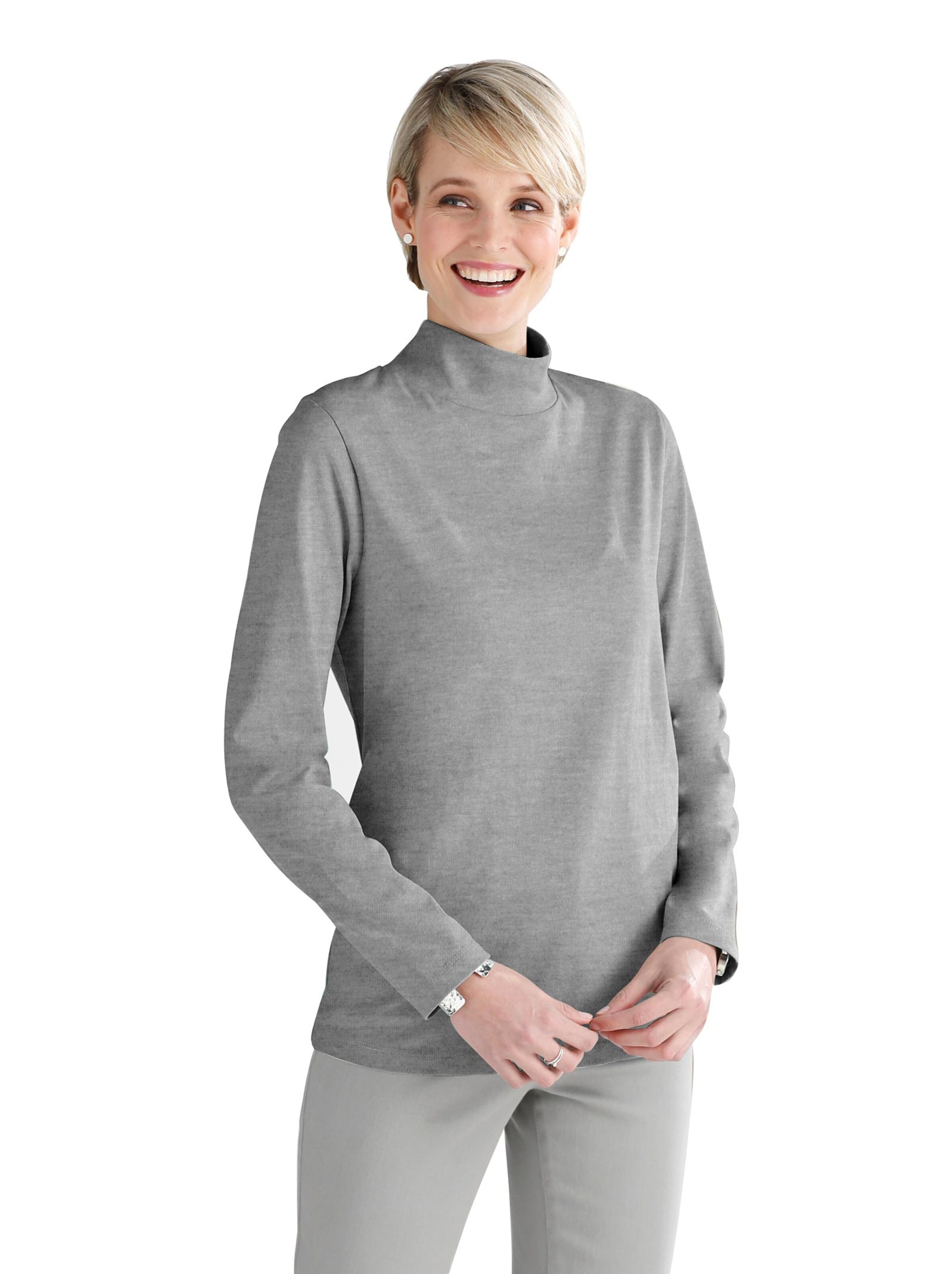 Shirt - grau-meliert