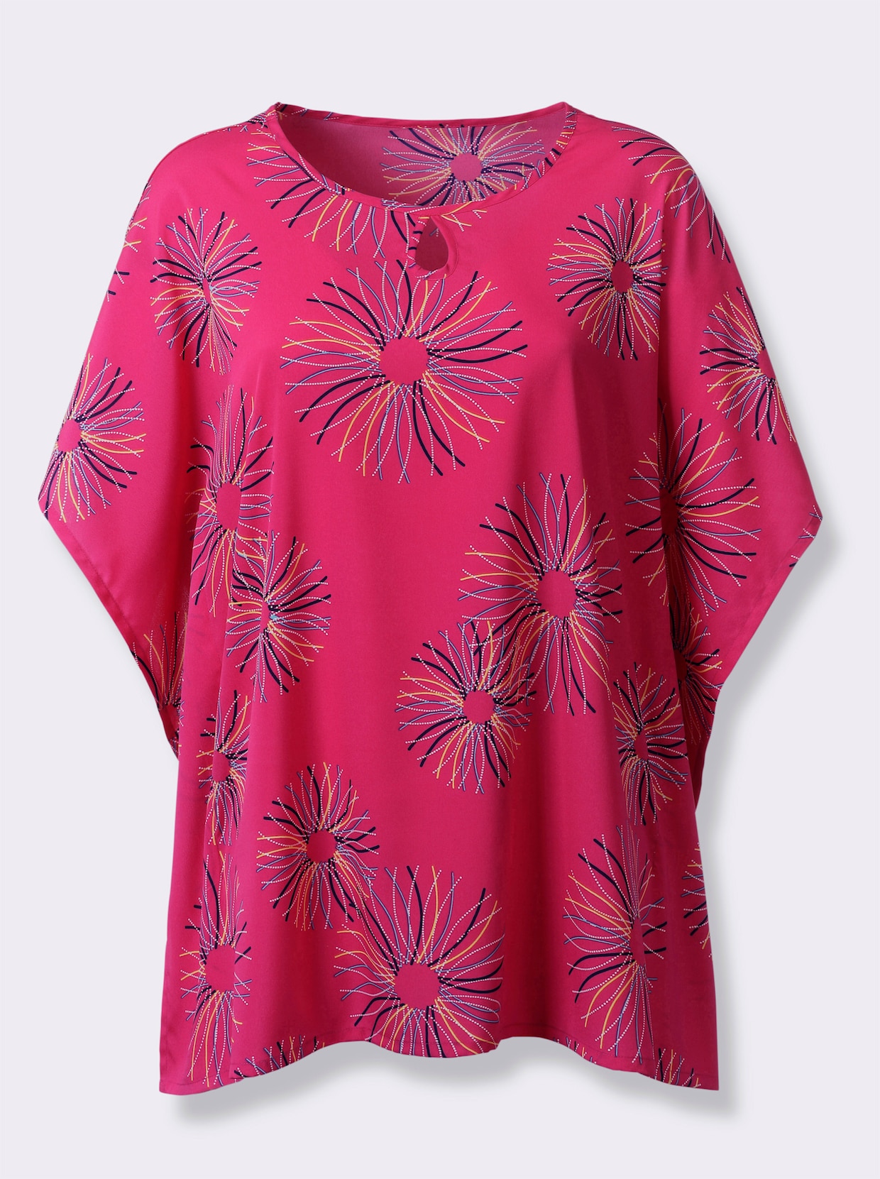 Blouse met korte mouwen - pink geprint