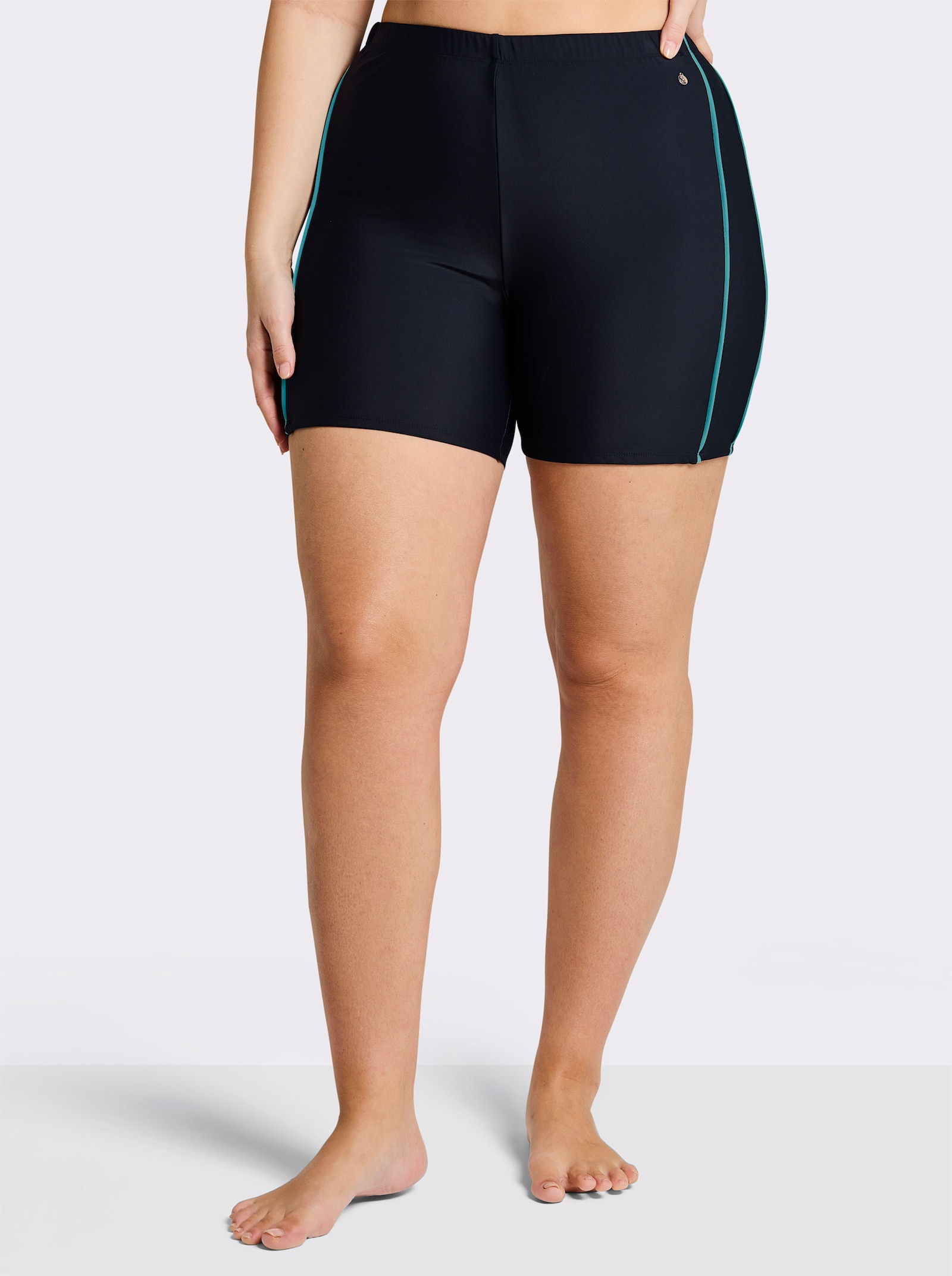 sheego Badeshorts mit Shaping-Einsatz - tiefblau