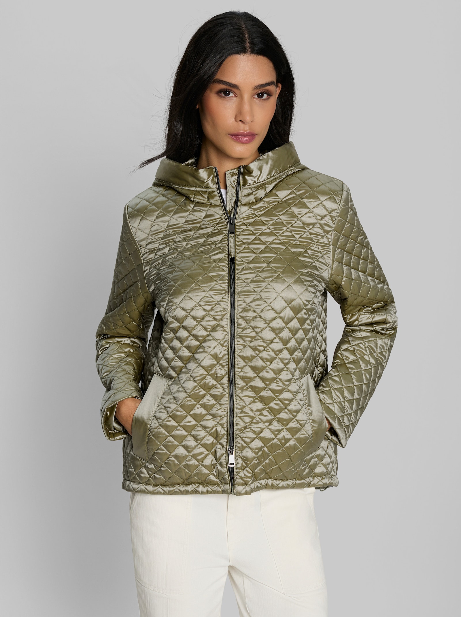 heine Outdoorjacke mit Steppung - schilf