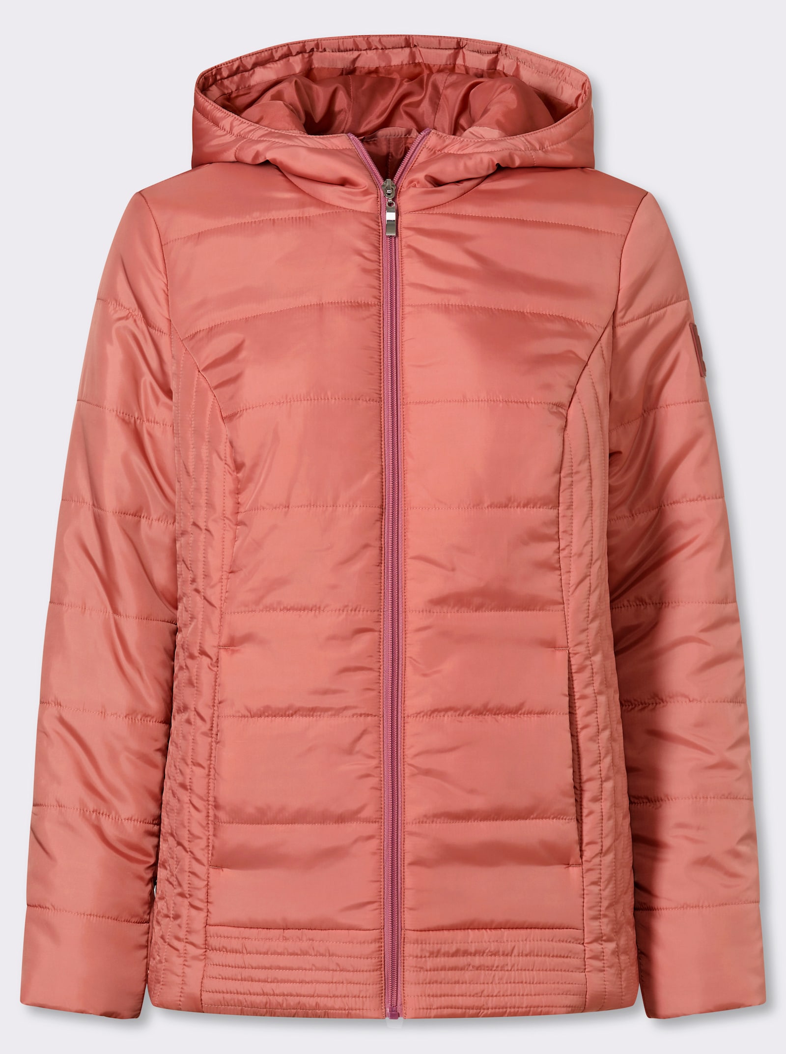 heine Steppjacke mit Kapuze - rosenholz