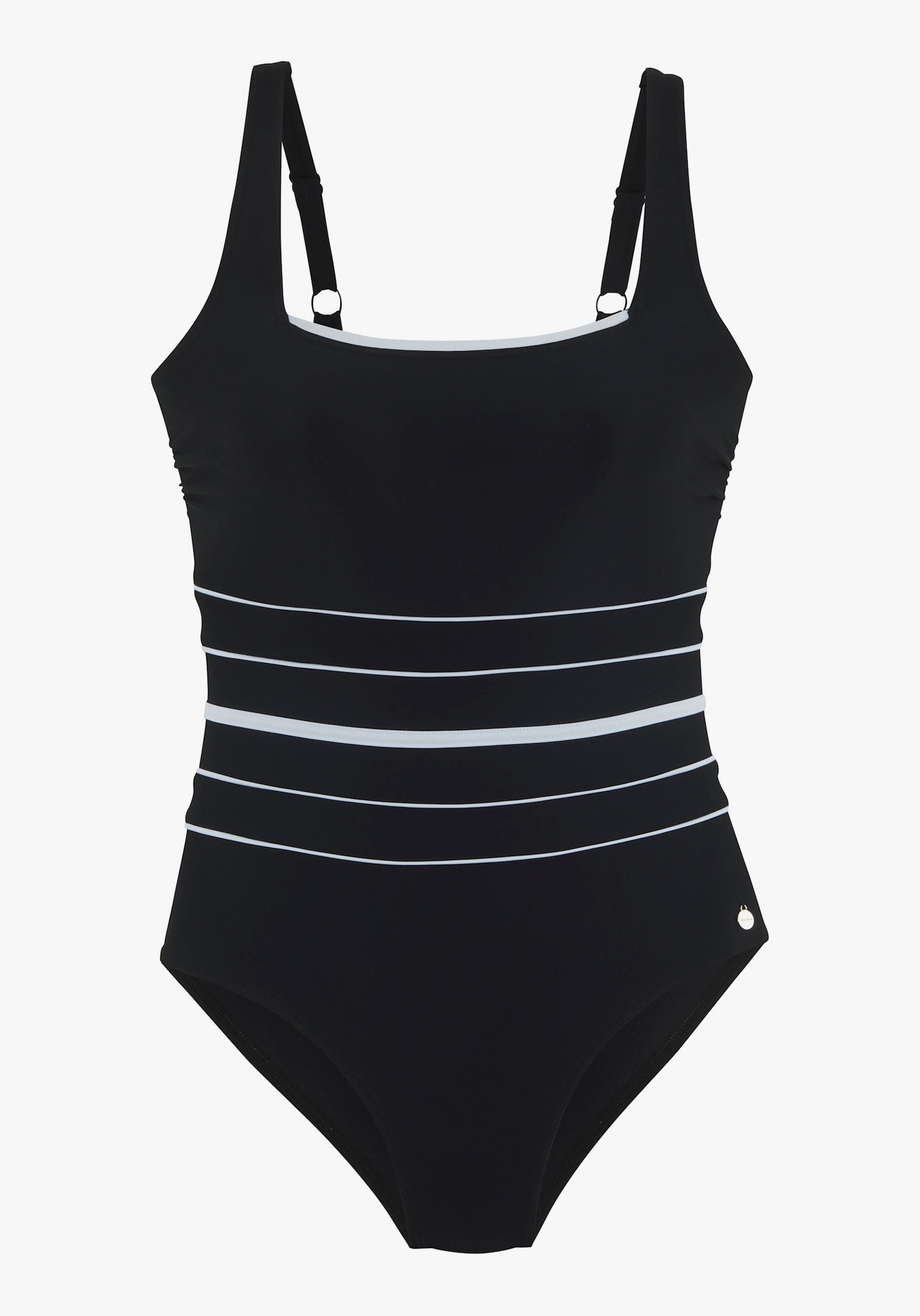 LASCANA Badeanzug - schwarz-weiß