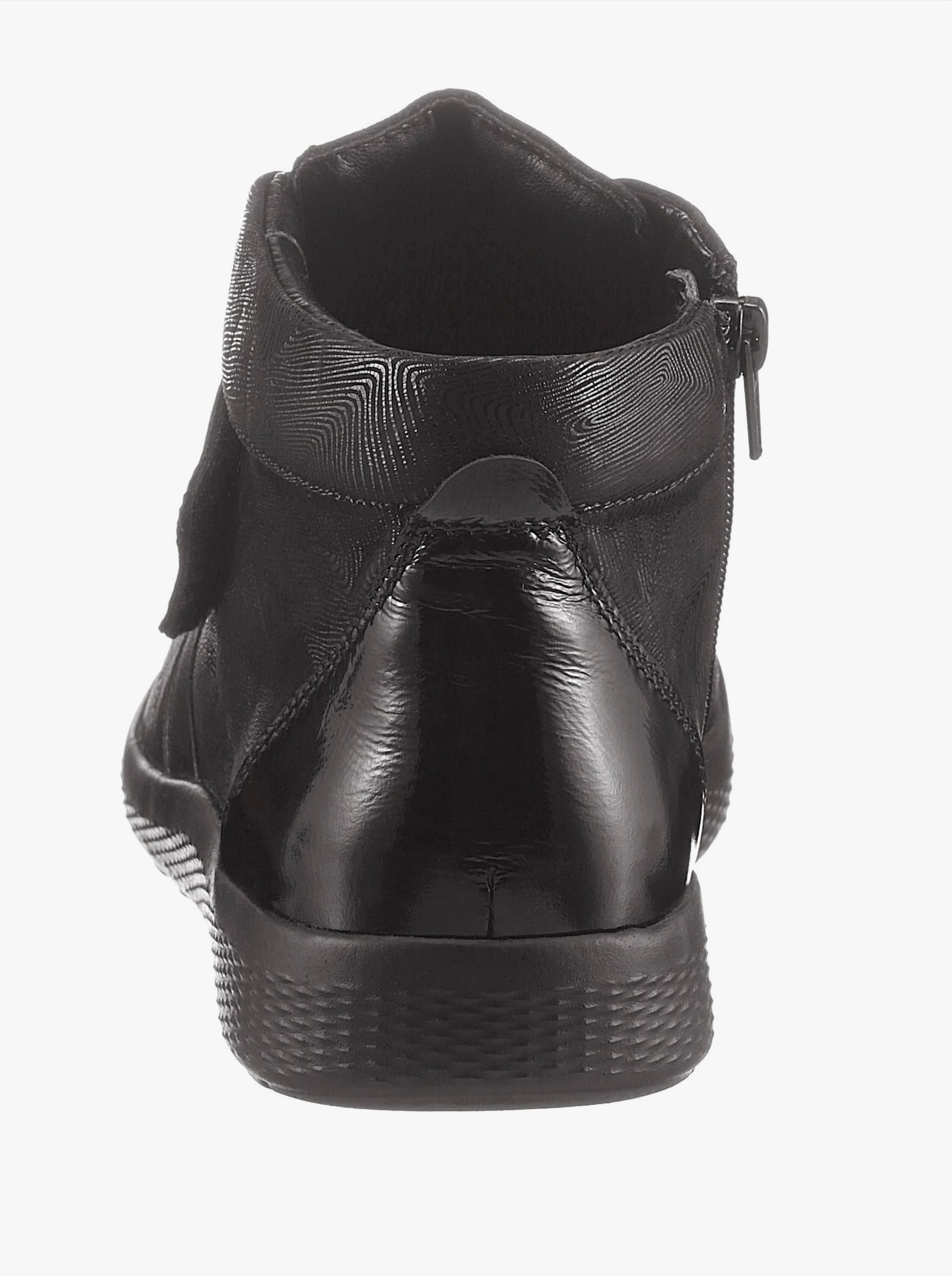 Waldläufer Stiefelette - schwarz-gemustert